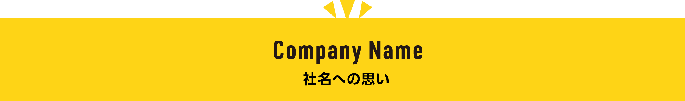 Company Name 社名への思い